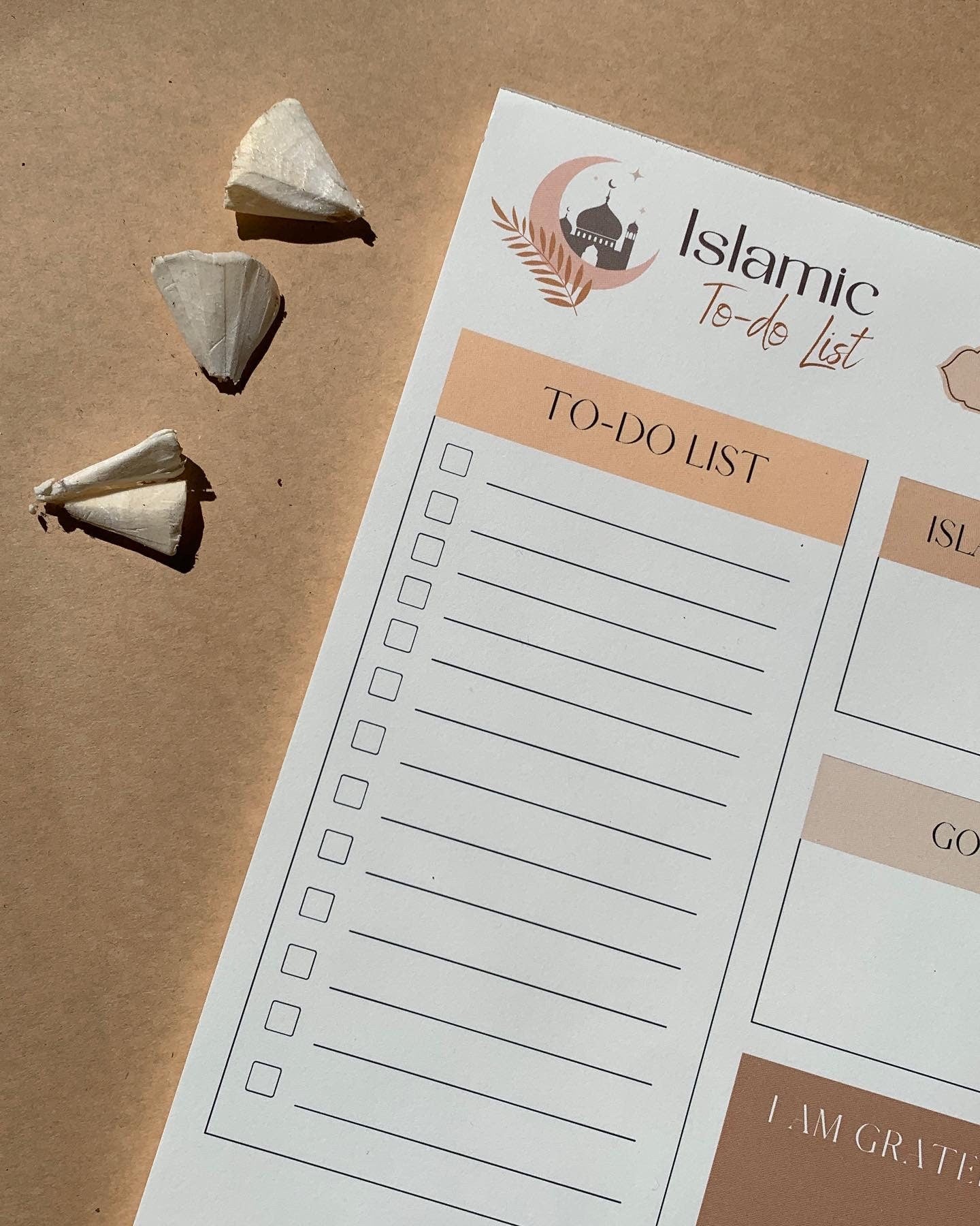 Islamic To-Do List Notepad | Ramadan Planner, Daily Gratitude