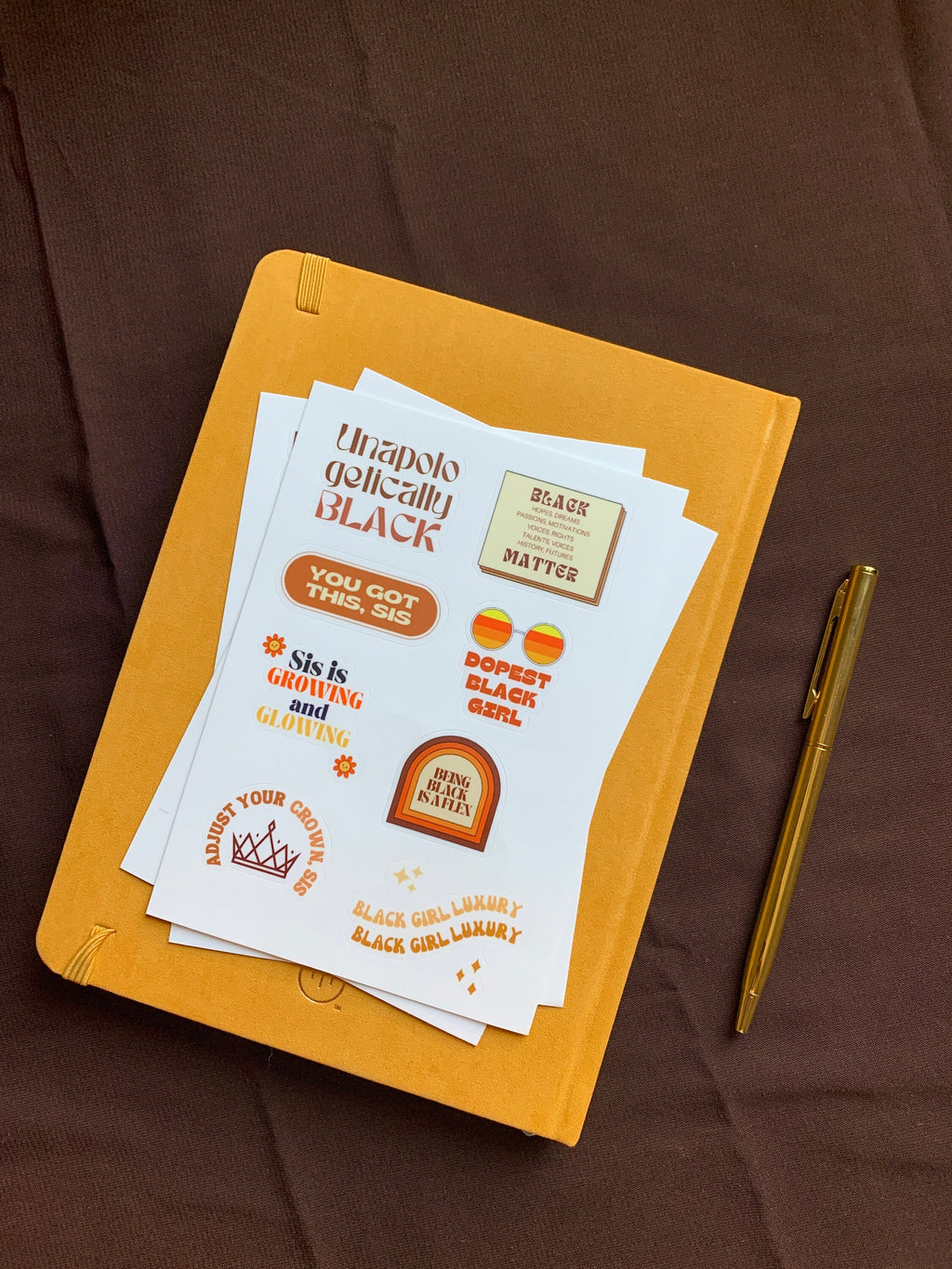 Melanin Affirmations Sticker Sheet