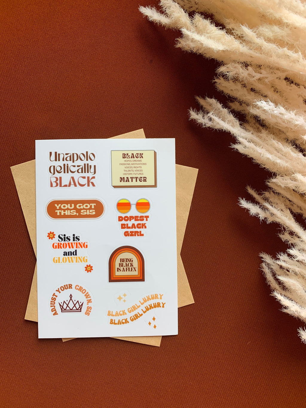 Melanin Affirmations Sticker Sheet