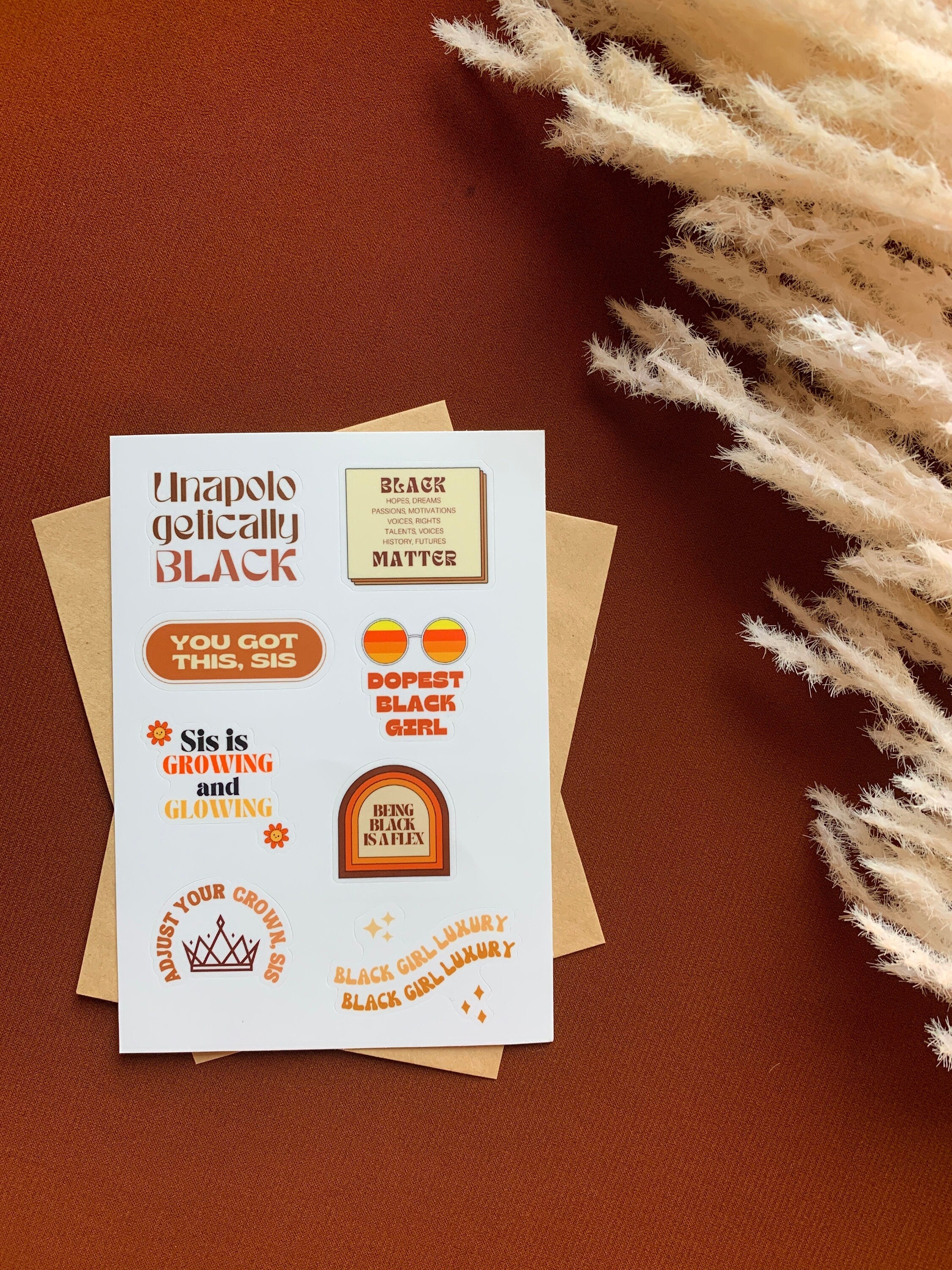 Melanin Affirmations Sticker Sheet