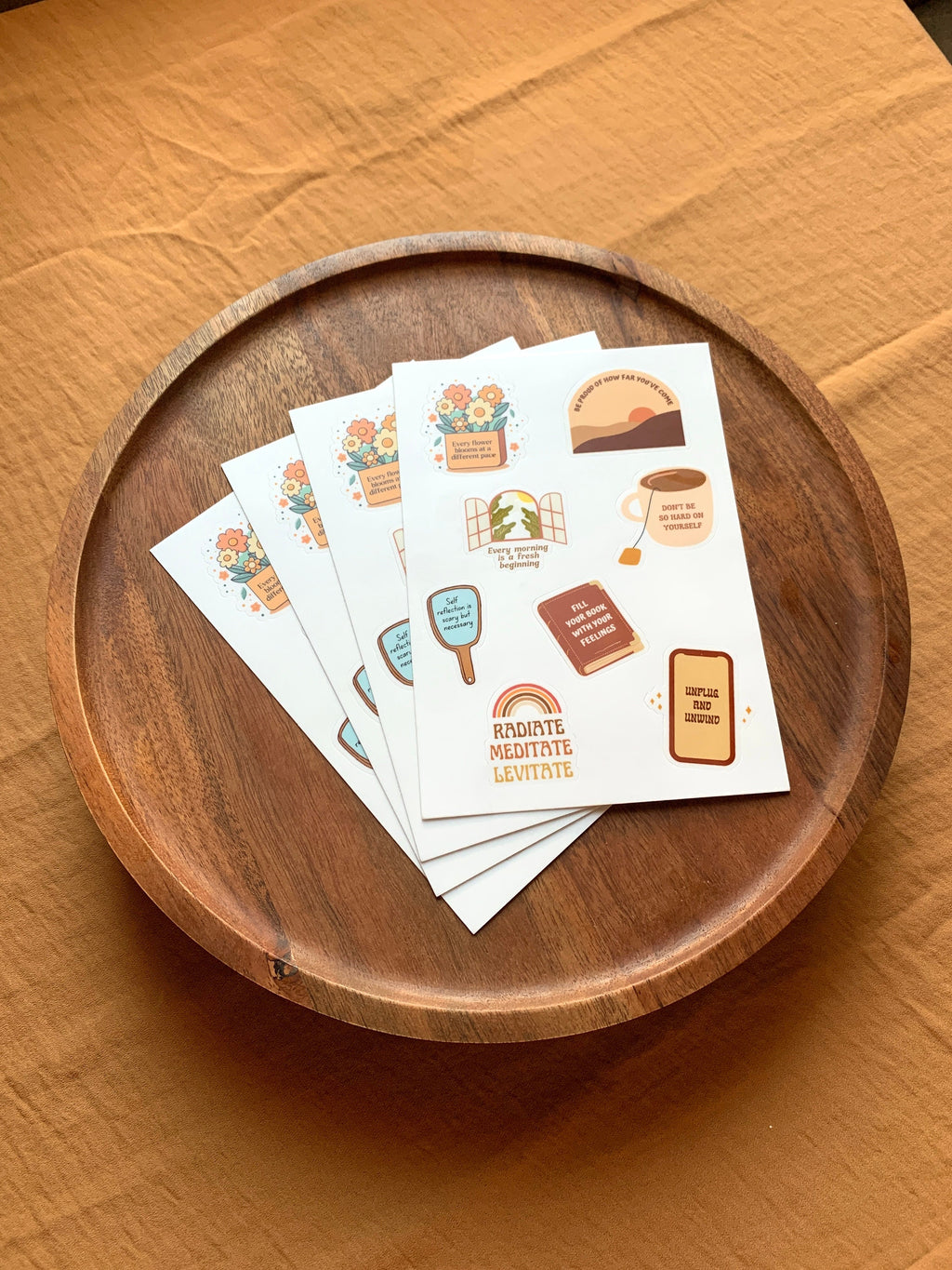 Self-Care Affirmations Sticker Sheet