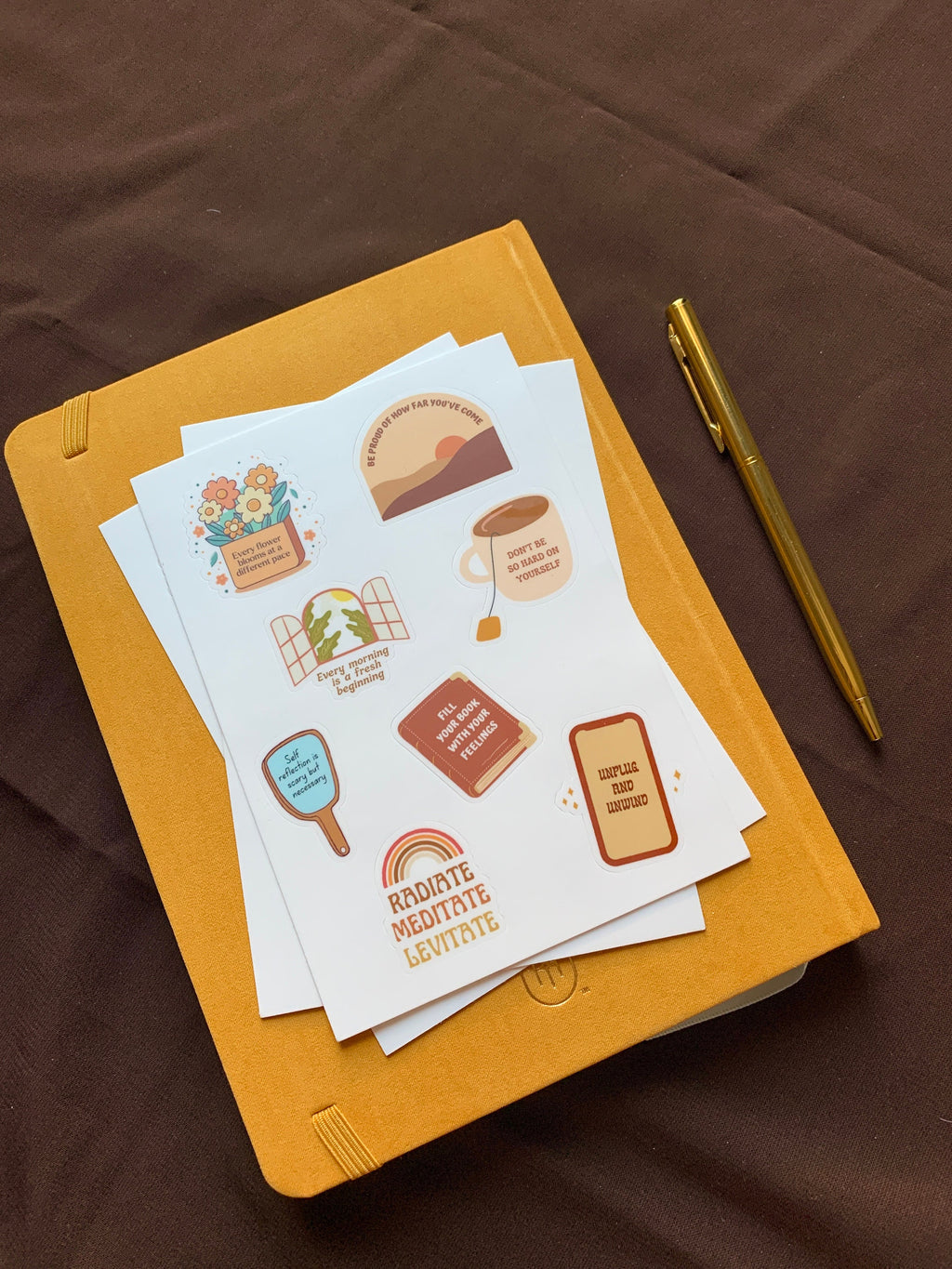 Self-Care Affirmations Sticker Sheet