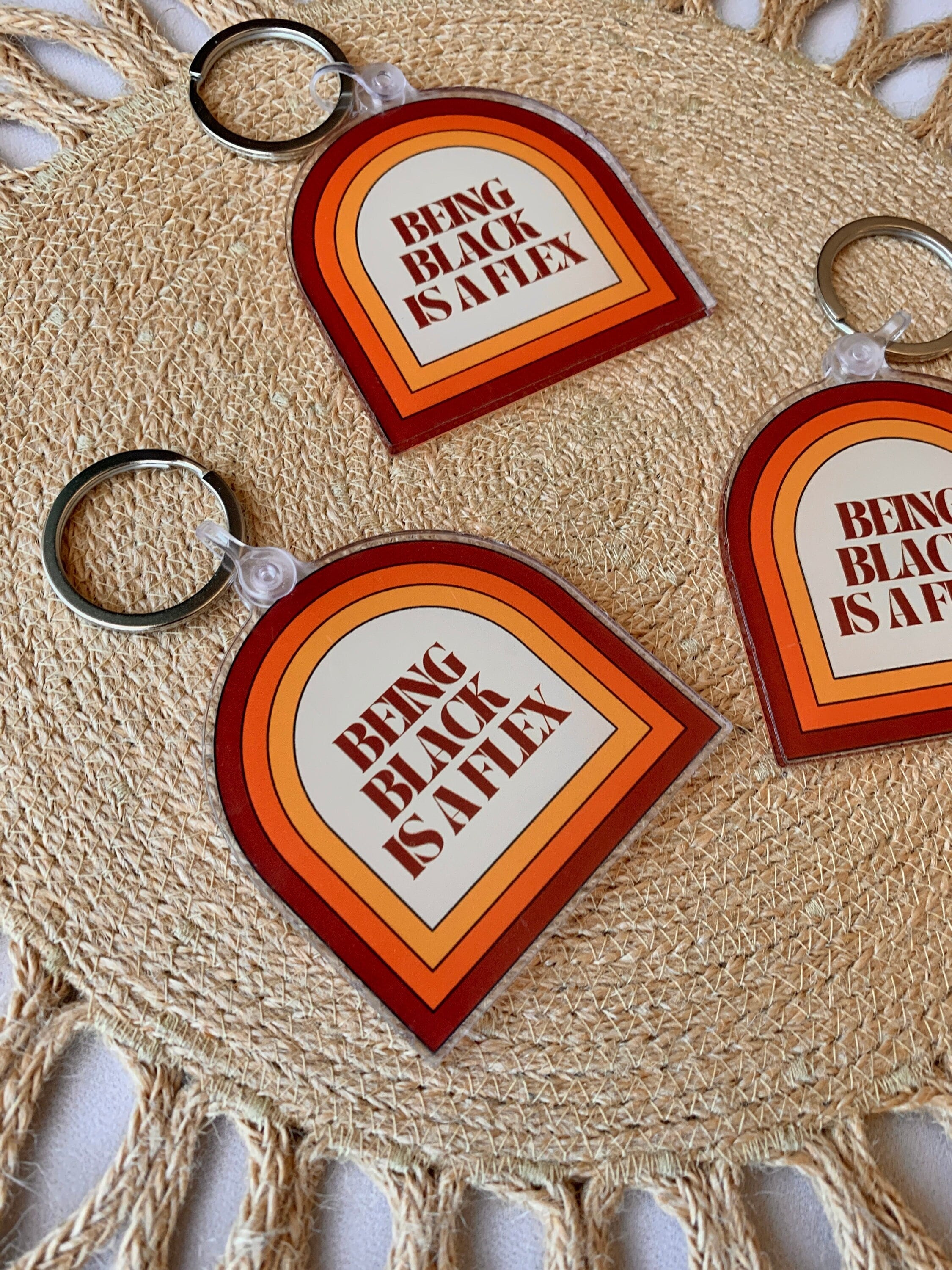 Being Black Is A Flex Keychain