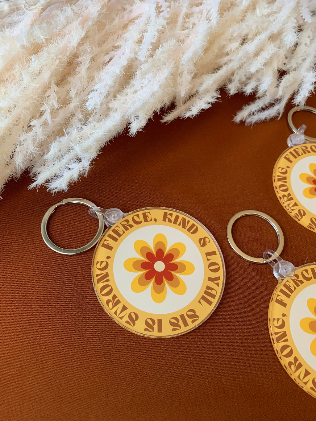 Strong and Fierce Keychain