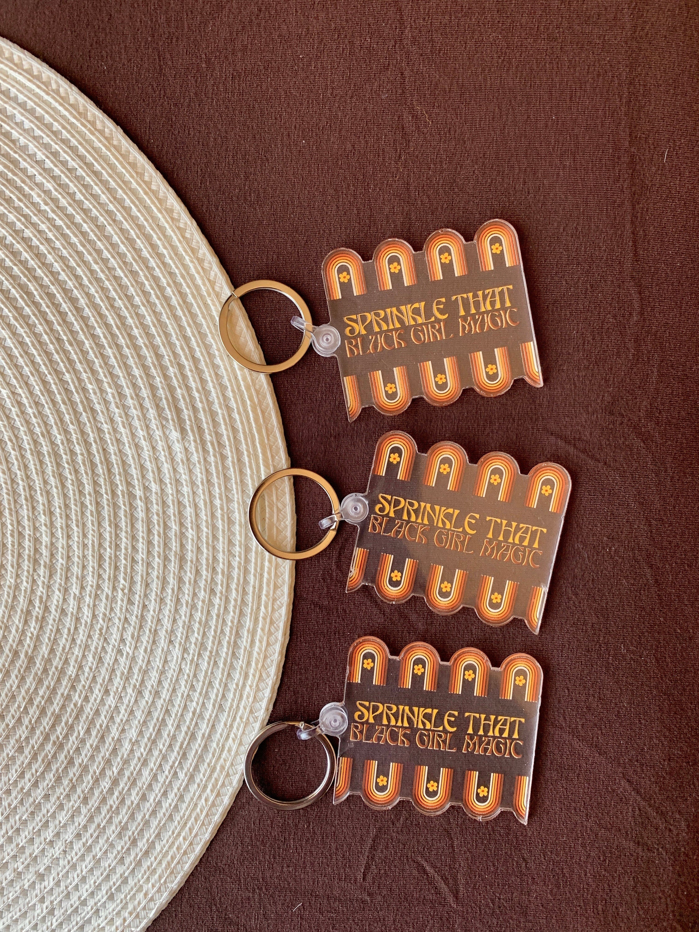 Black Girl Magic Keychain