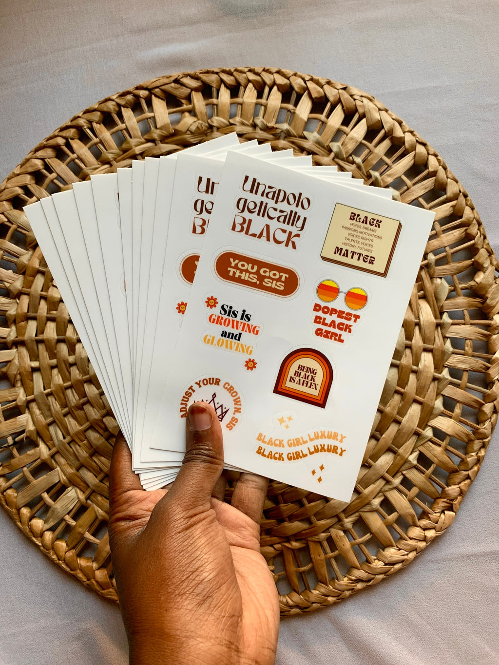 Melanin Affirmations Sticker Sheet