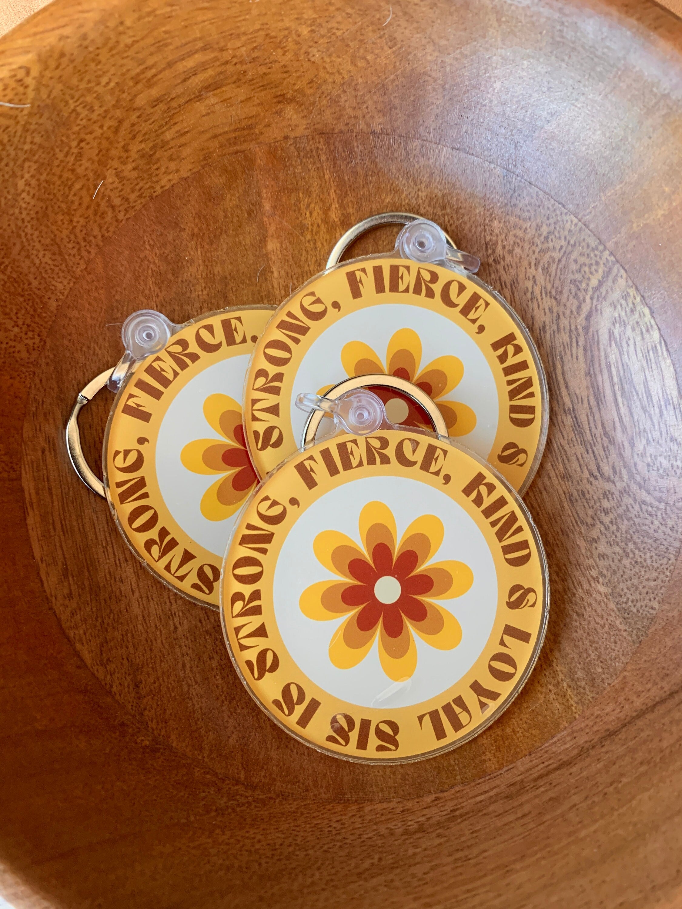 Strong and Fierce Keychain