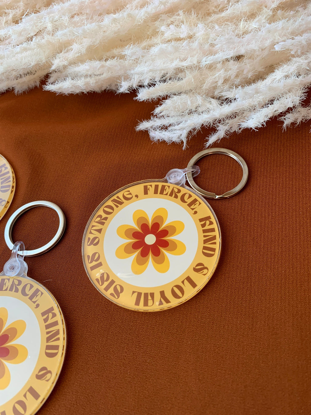 Strong and Fierce Keychain