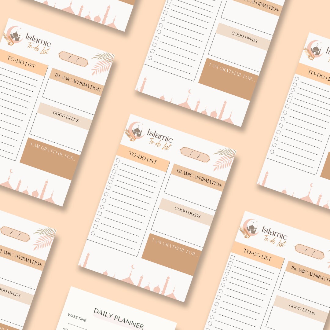Islamic Daily Planner | Good Deeds Tracker (PDF Planner)