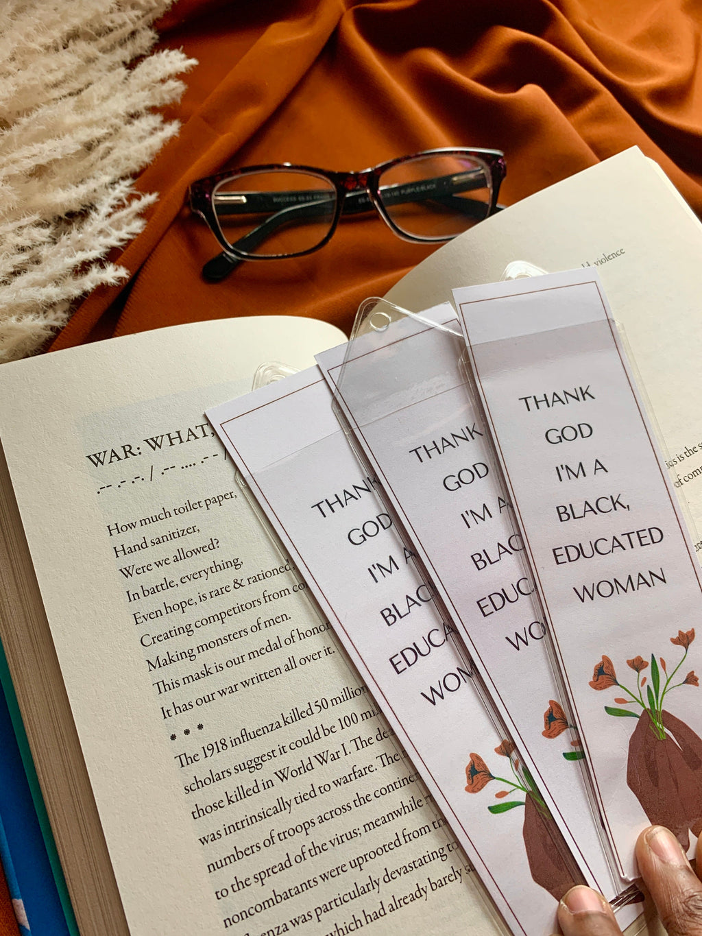 Black Educated Woman Bookmark