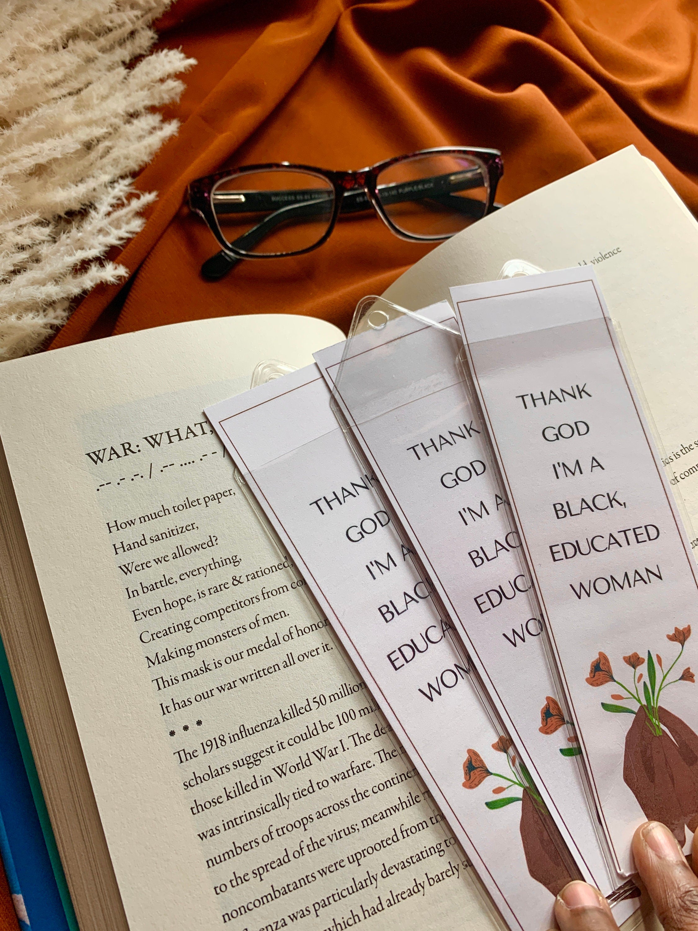 Black Educated Woman Bookmark