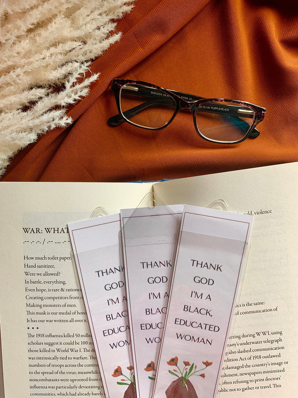 Black Educated Woman Bookmark