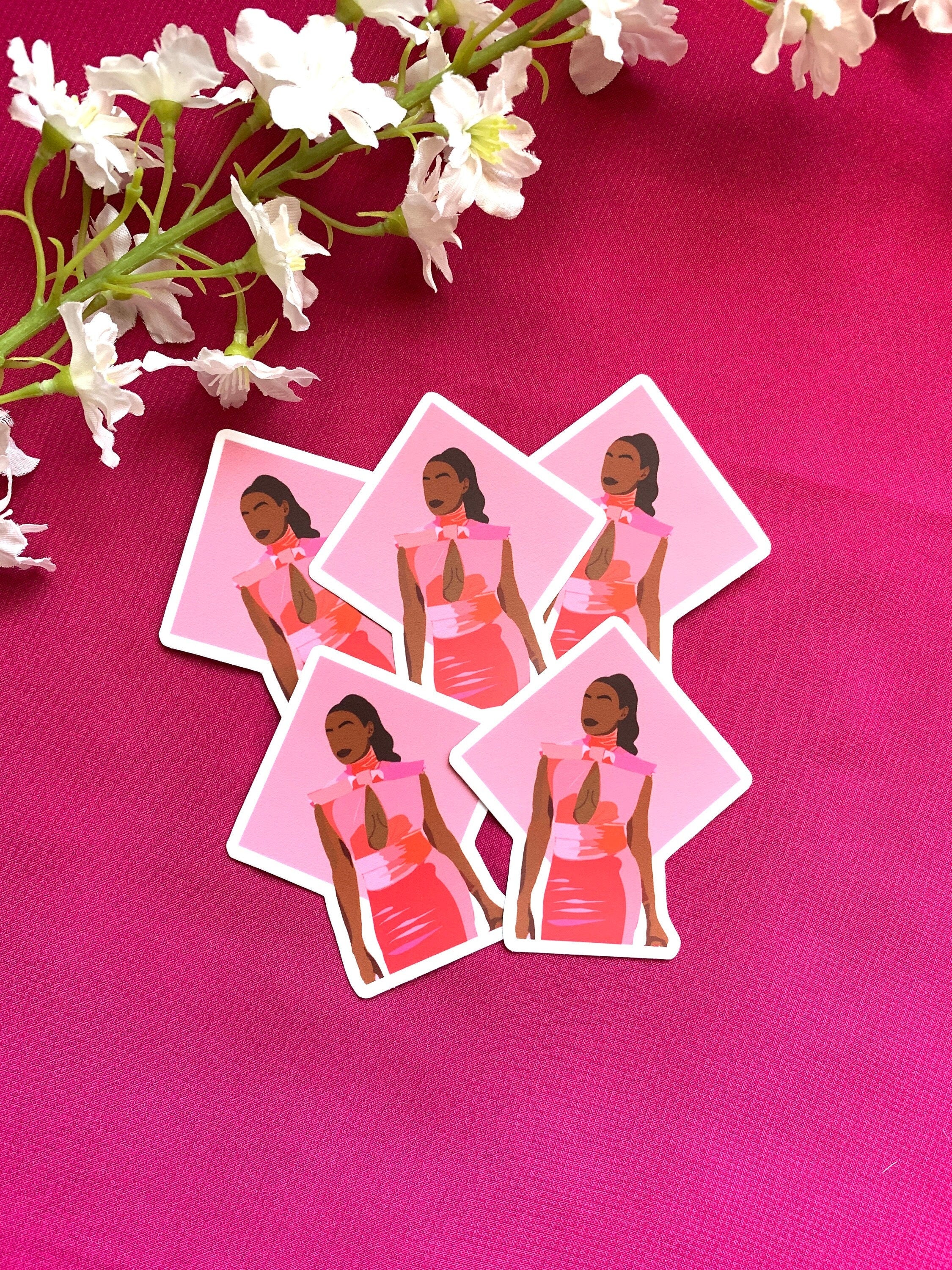 Black Barbie Matte Sticker