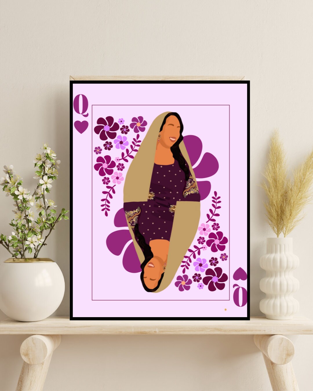 Somali Queen of Hearts Art Print