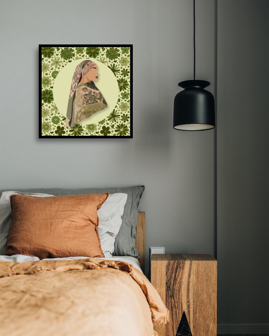 Pashmina Hijab Art Print