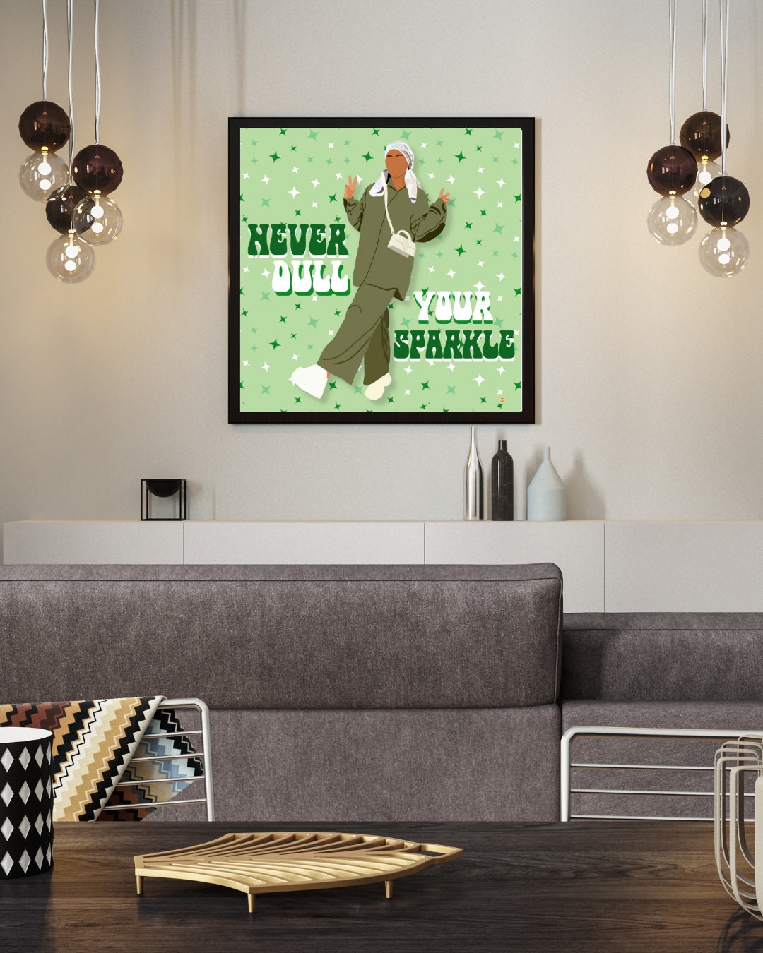 Never Dull Your Sparkle Art Print