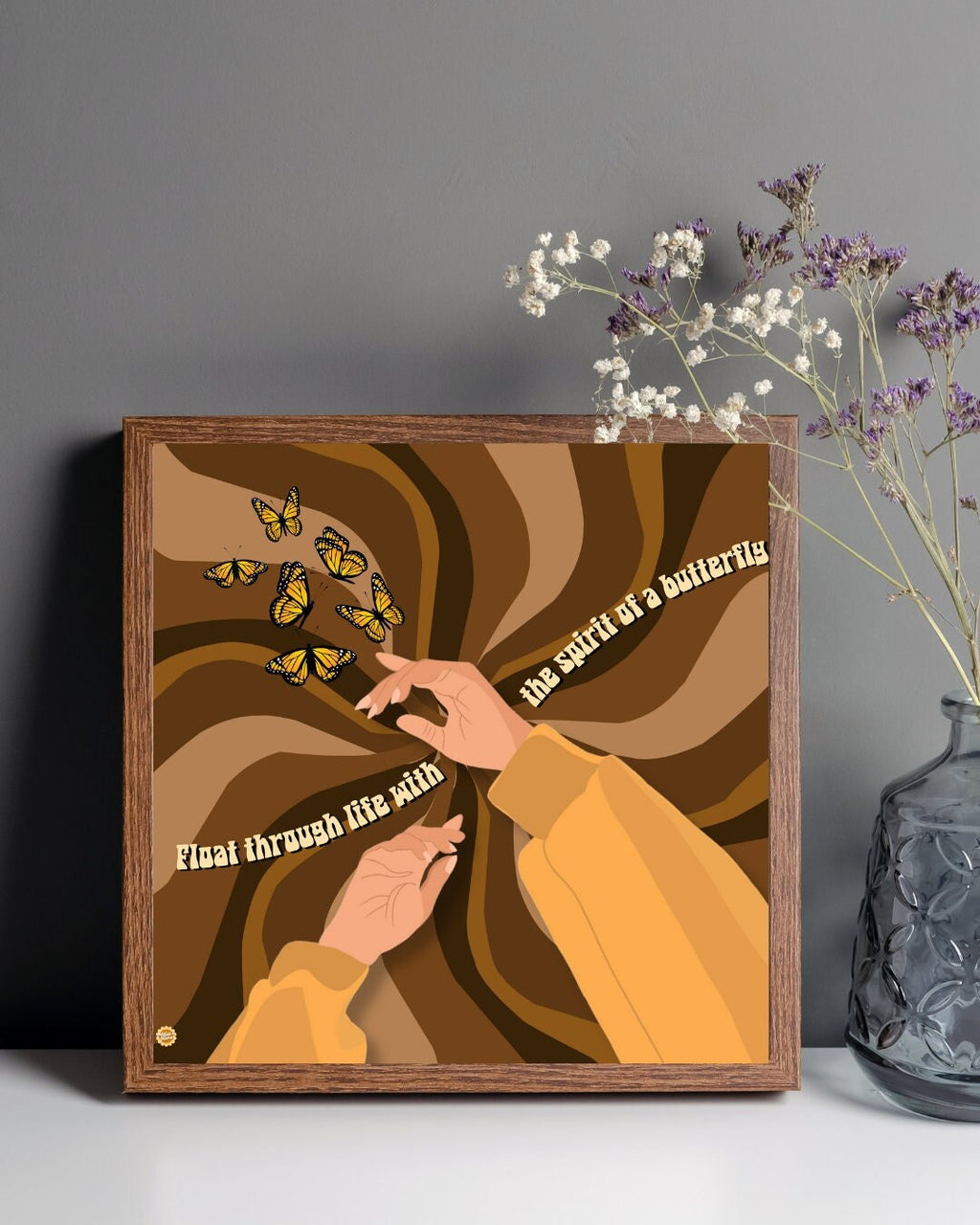 Float Through Life With the Spirit of a Butterfly Art Print