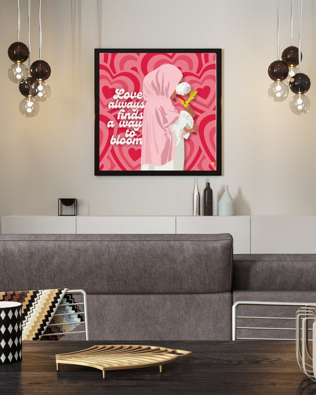 Love Blooms Art Print