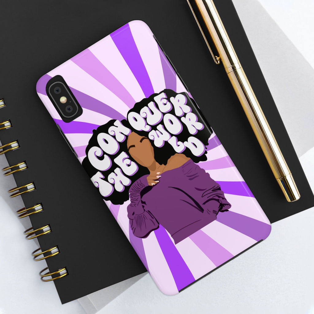 Conquer The World Protective Phone Case