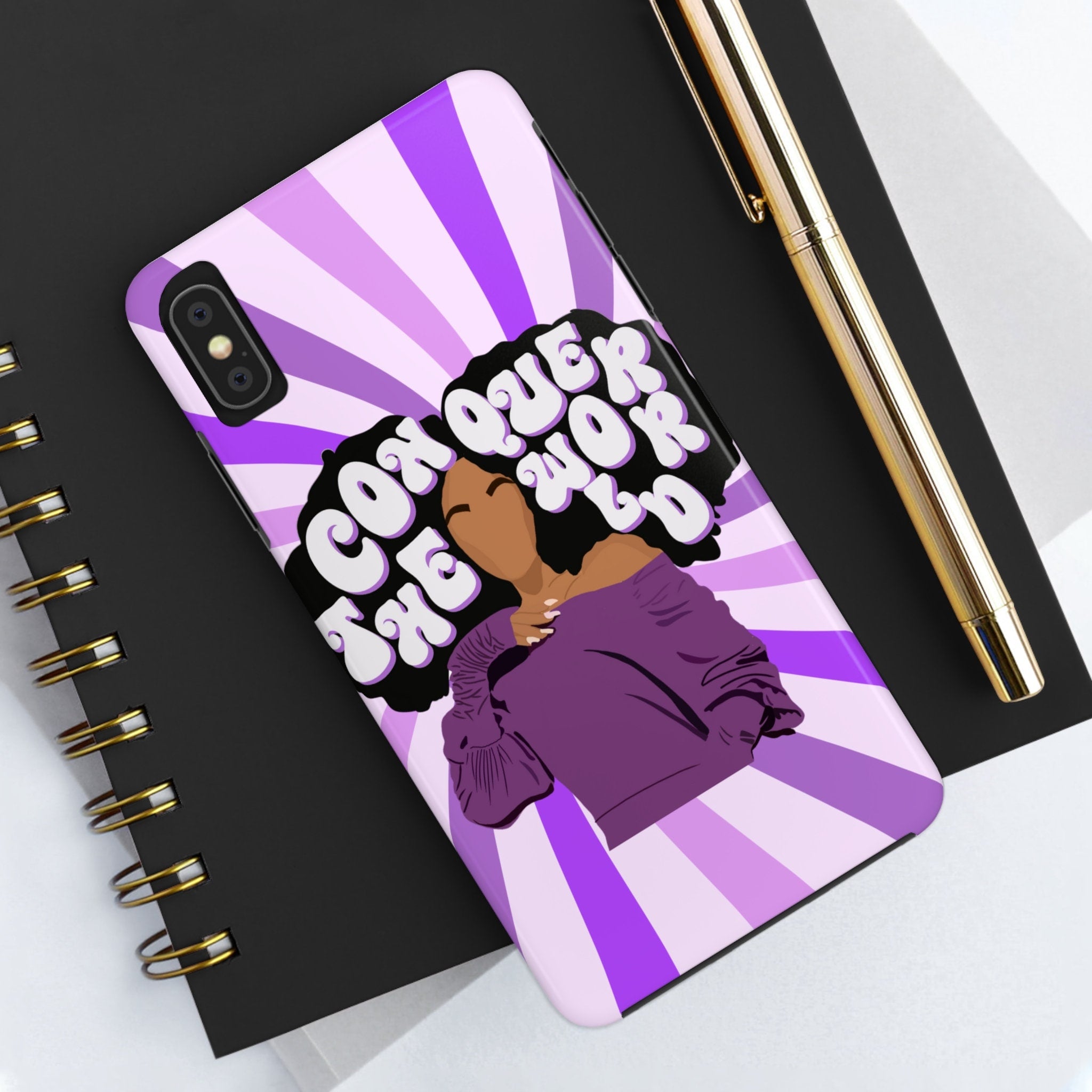 Conquer The World Protective Phone Case