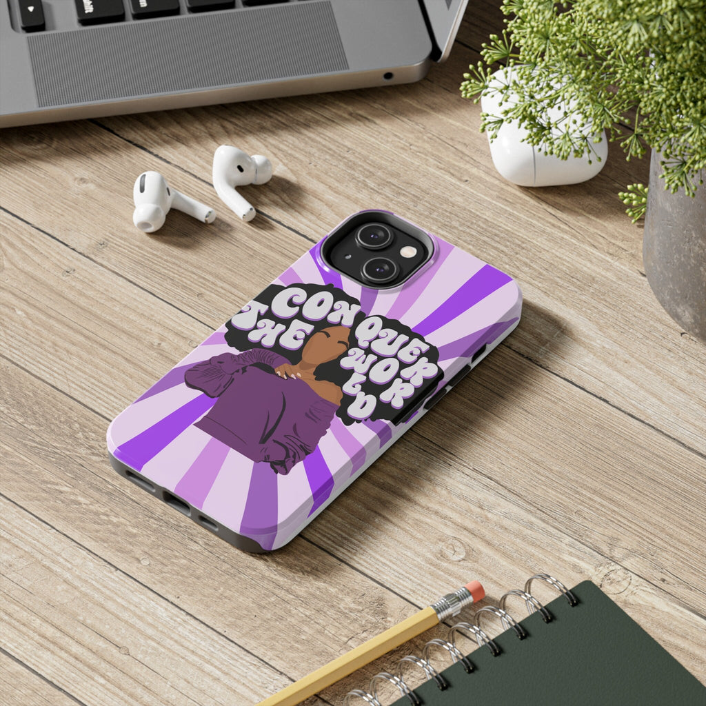 Conquer The World Protective Phone Case