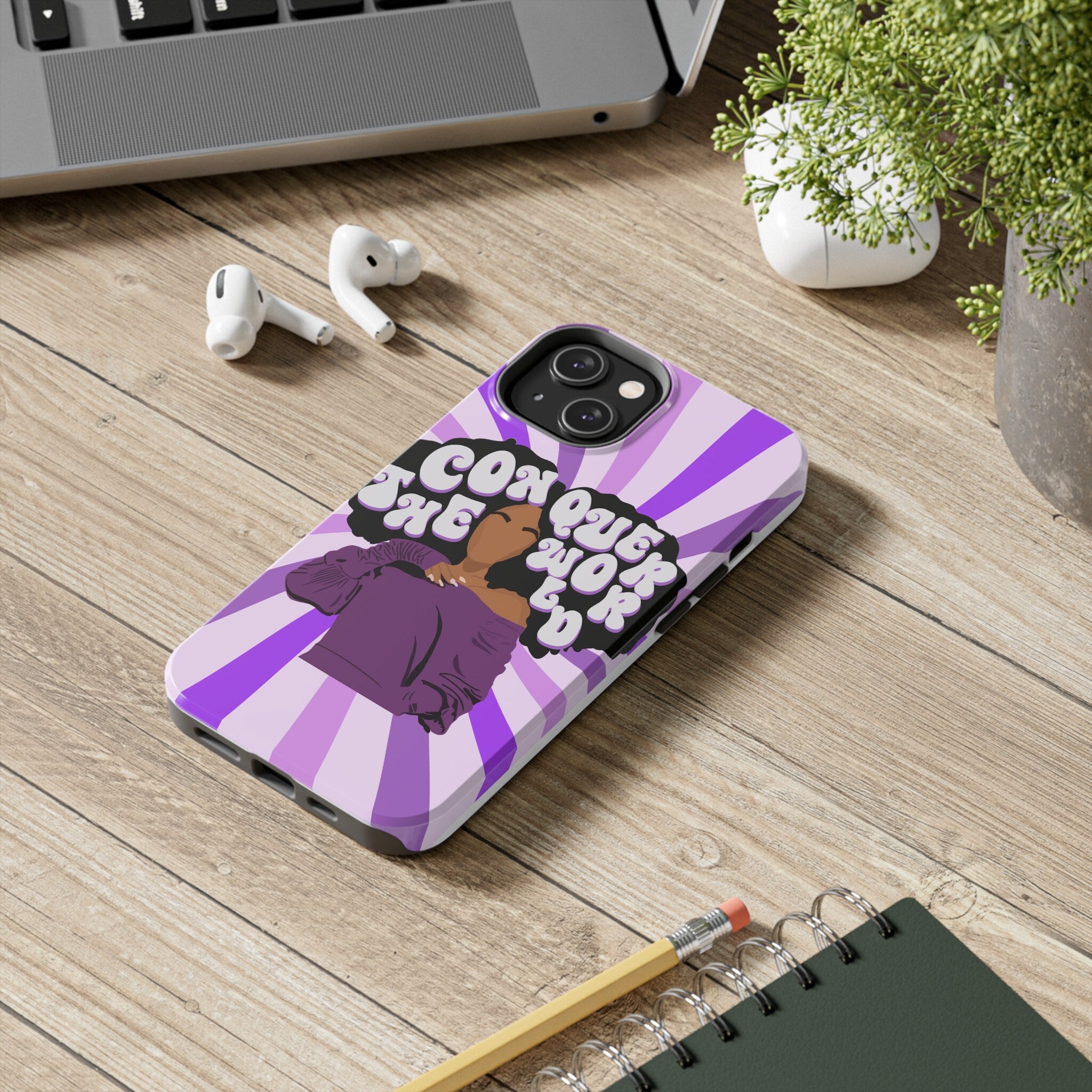 Conquer The World Protective Phone Case