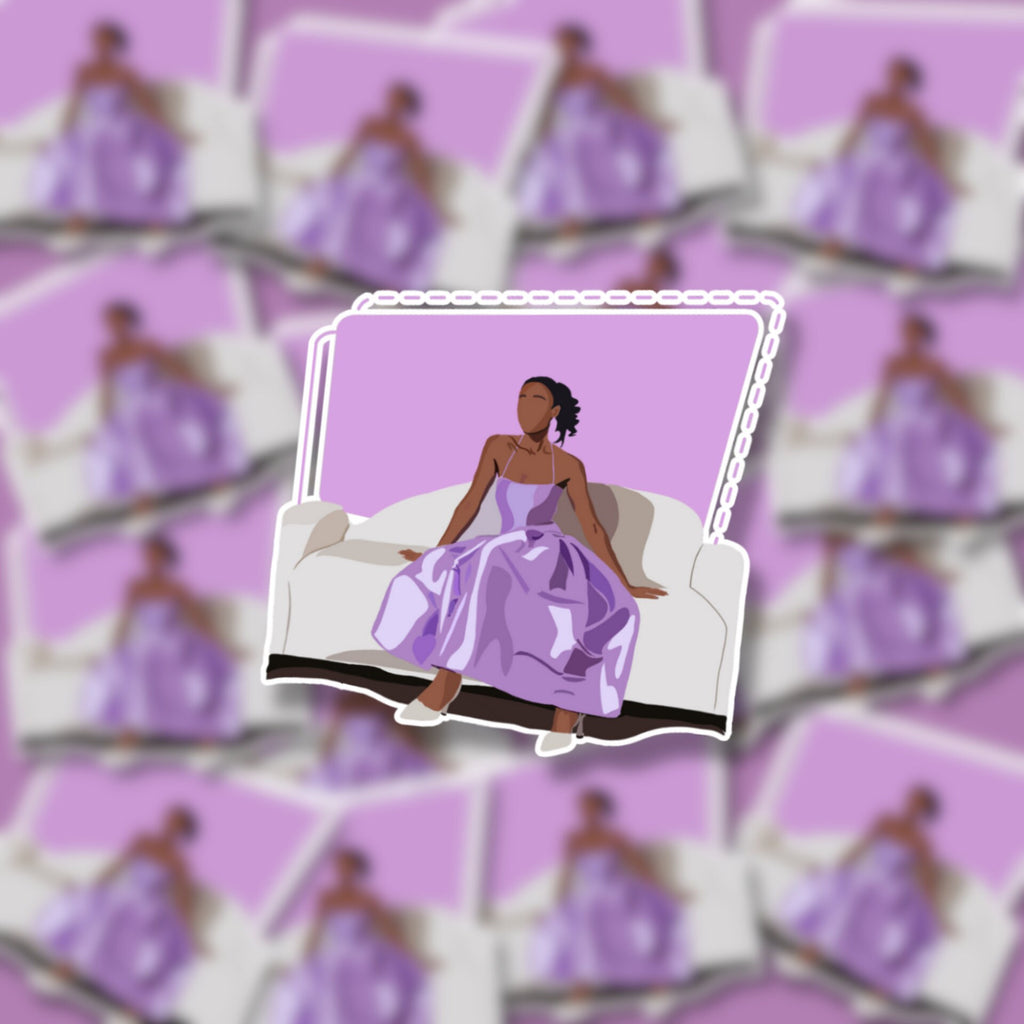Sittin' Pretty Matte Sticker