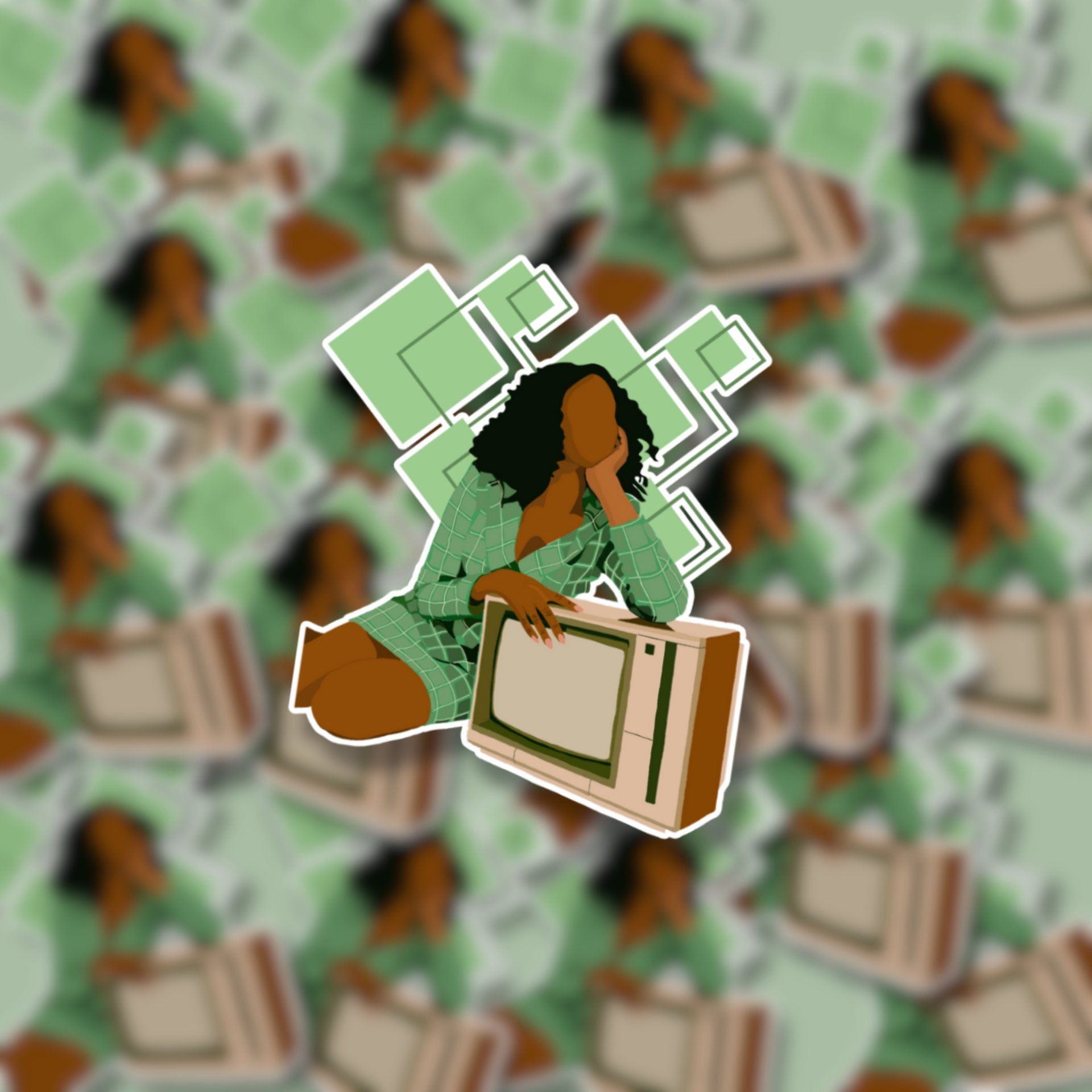 Watch Me Matte Sticker