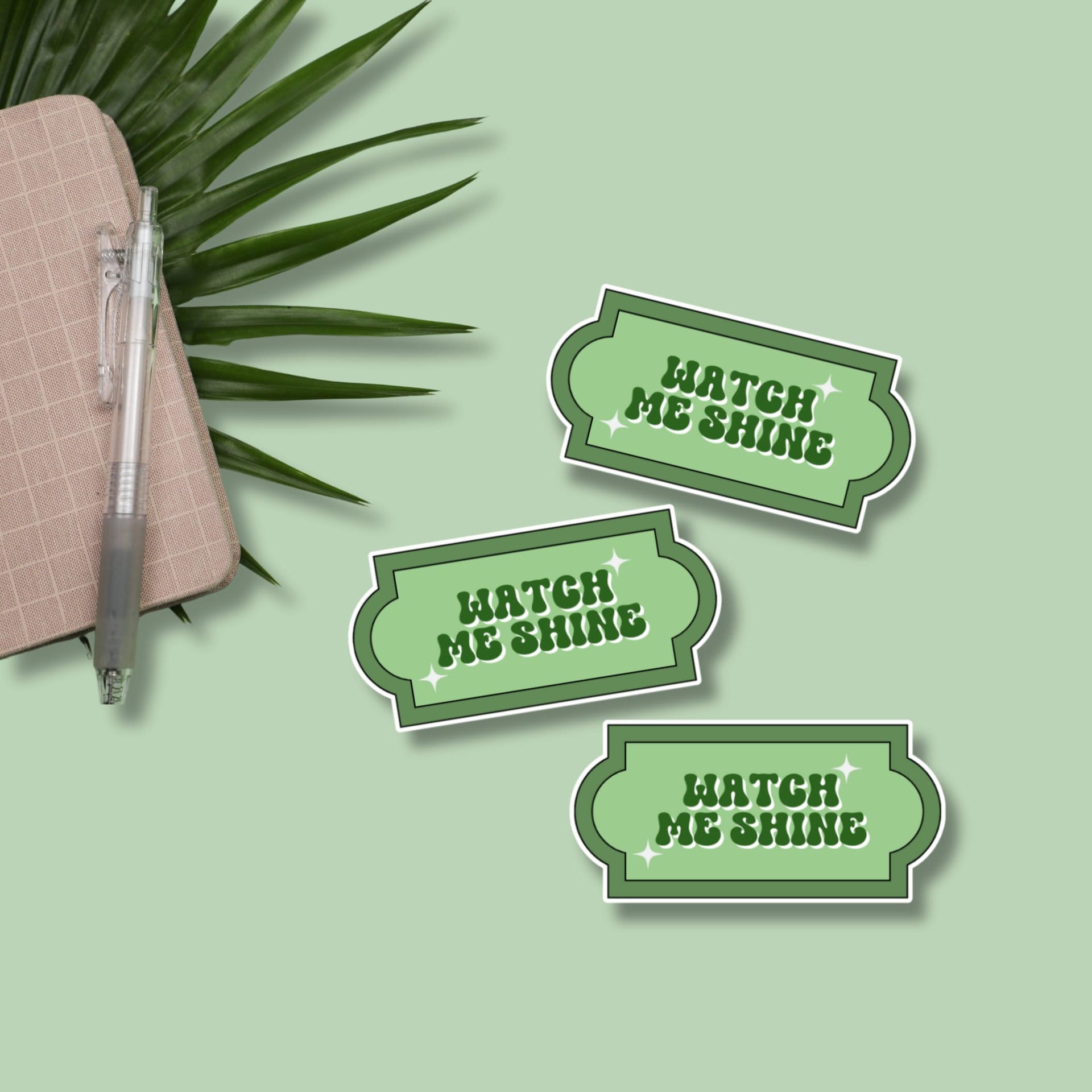 Watch Me Shine Matte Sticker