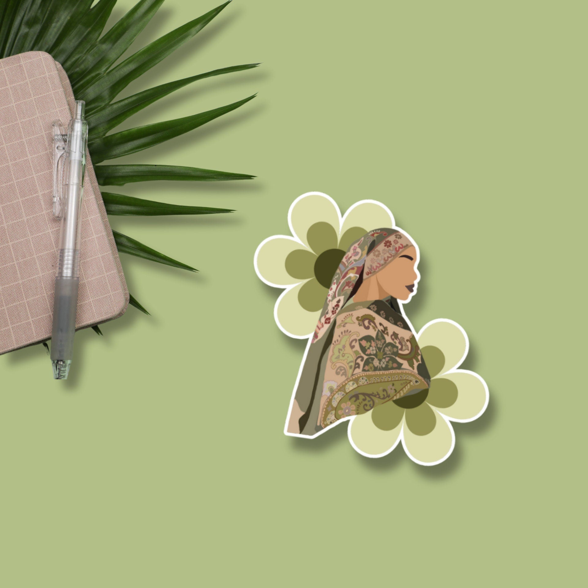 Pashmina Hijabi Matte Sticker