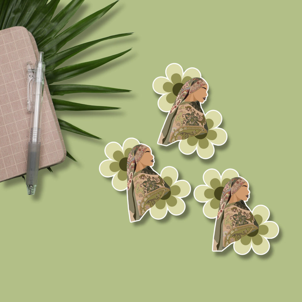 Pashmina Hijabi Matte Sticker