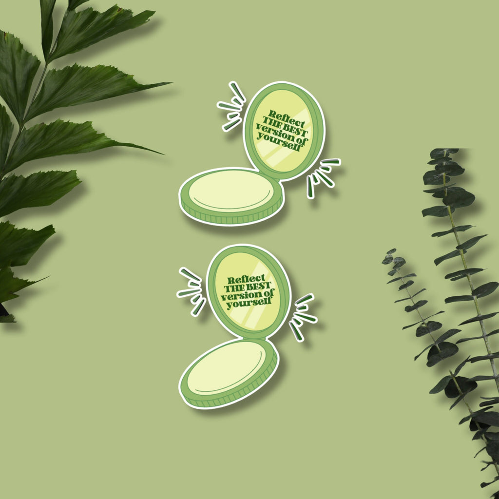 "Reflect the Best Version of Yourself" Matte Sticker