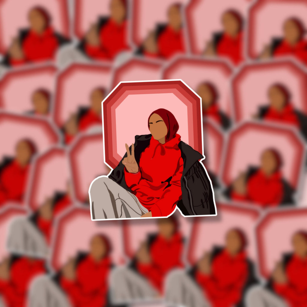 Hoodie Hijabi Matte Sticker