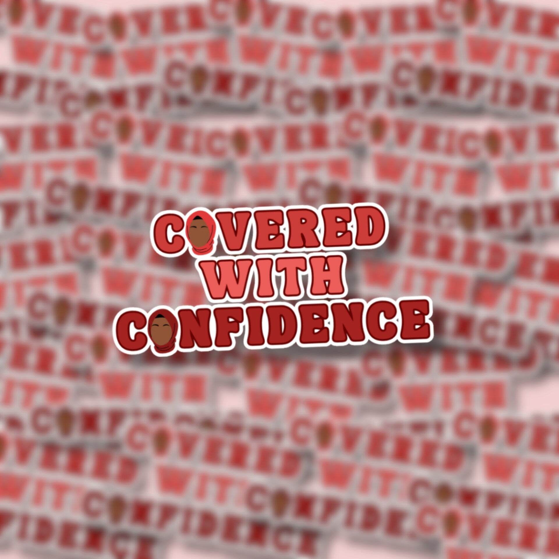 Covered With Confidence Matte Sticker