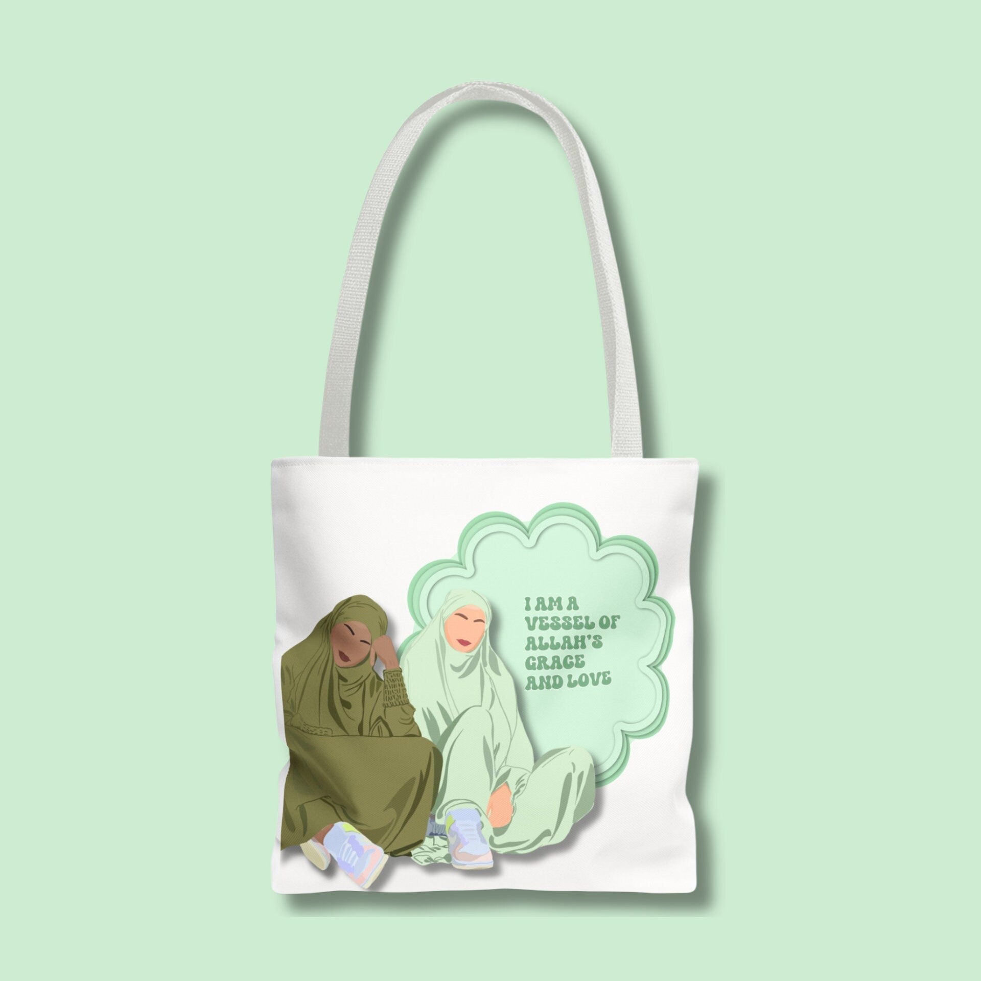 Allah's Love And Grace Cotton Tote Bag