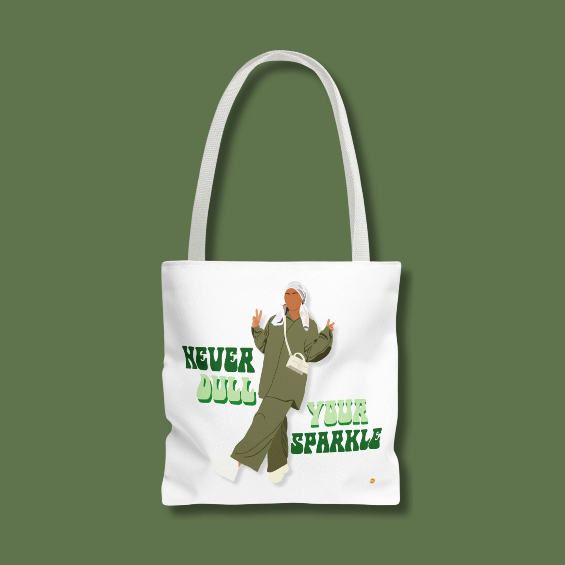 Never Dull Your Sparkle Cotton Tote Bag