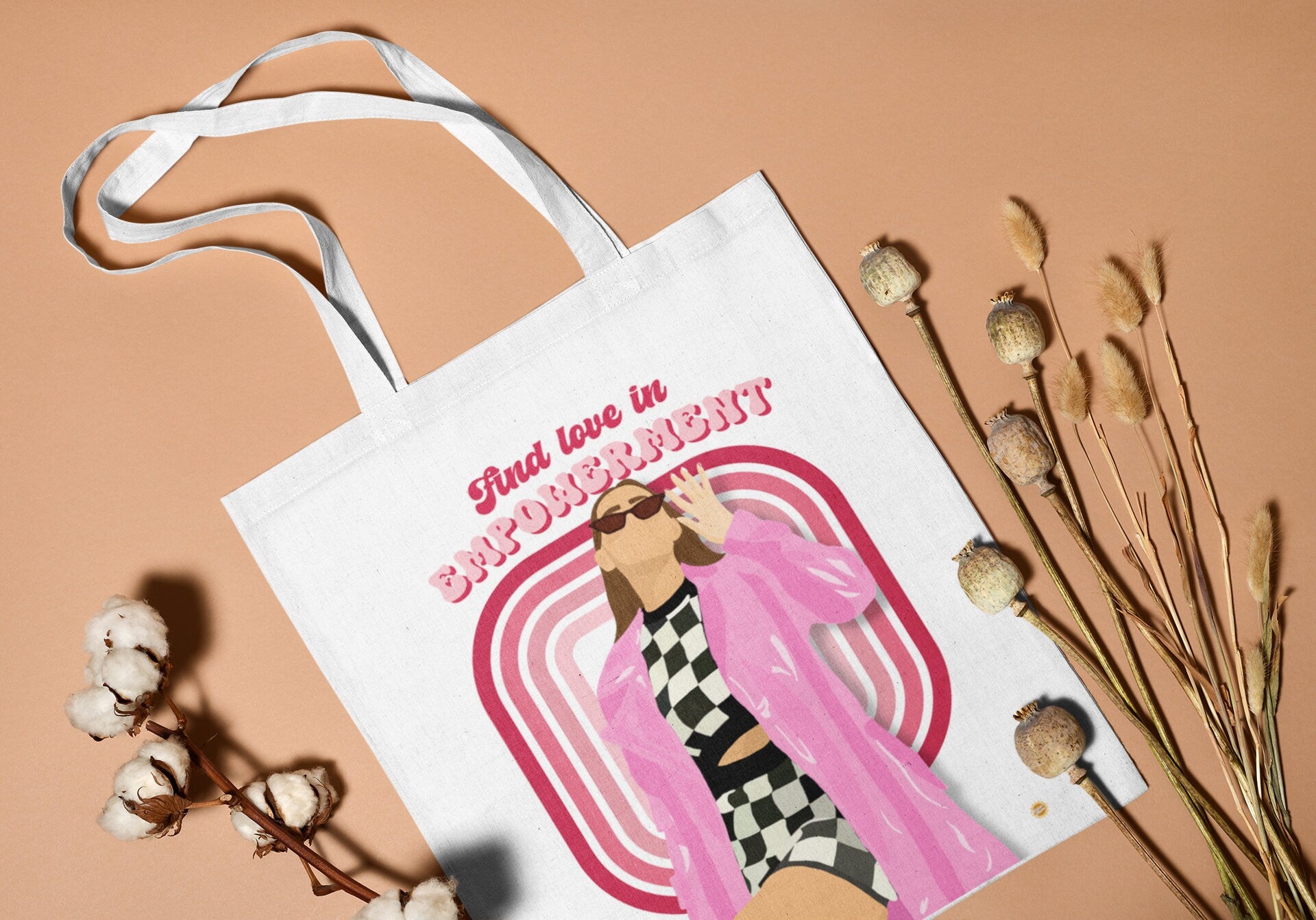 Find Love In Empowerment Cotton Tote Bag