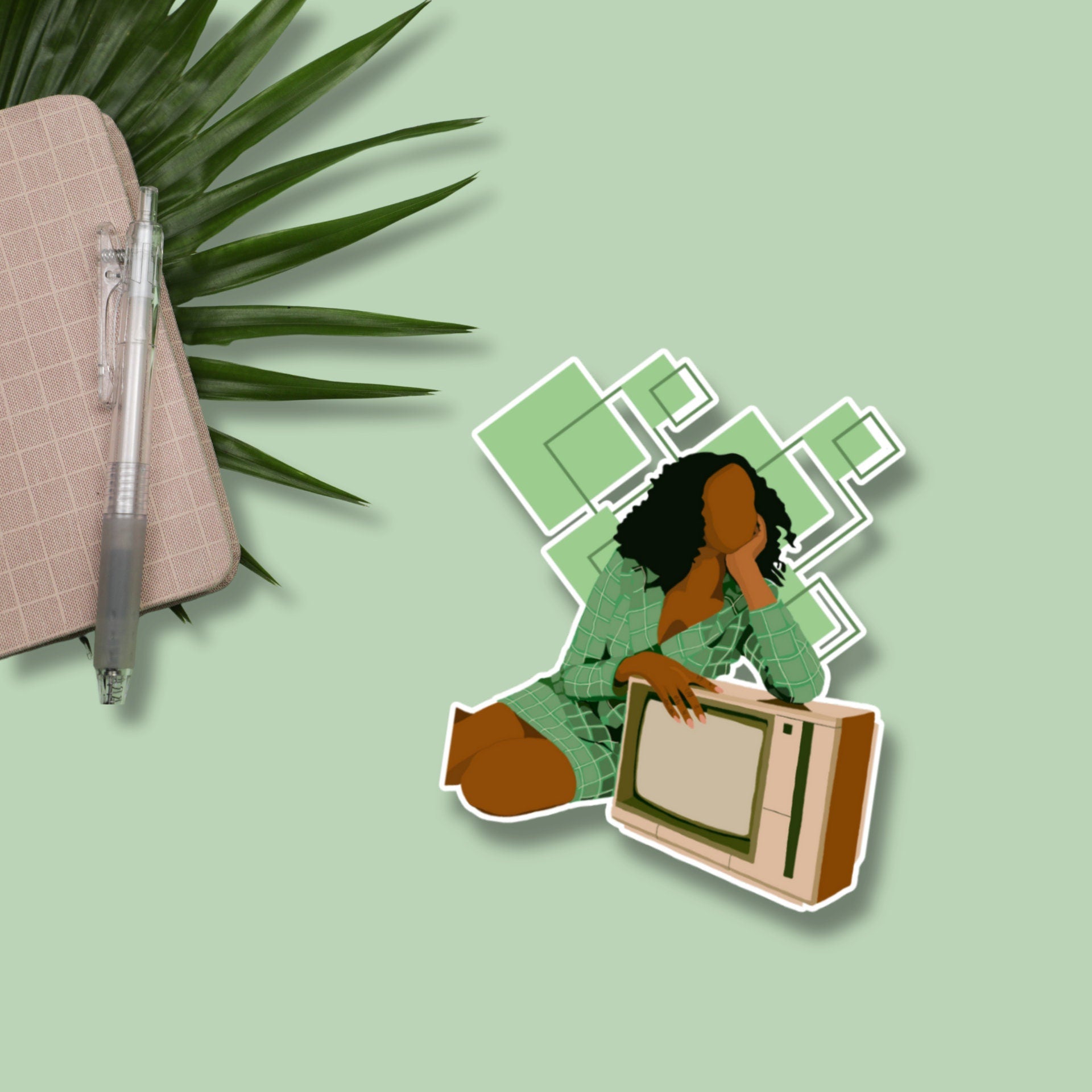Watch Me Matte Sticker