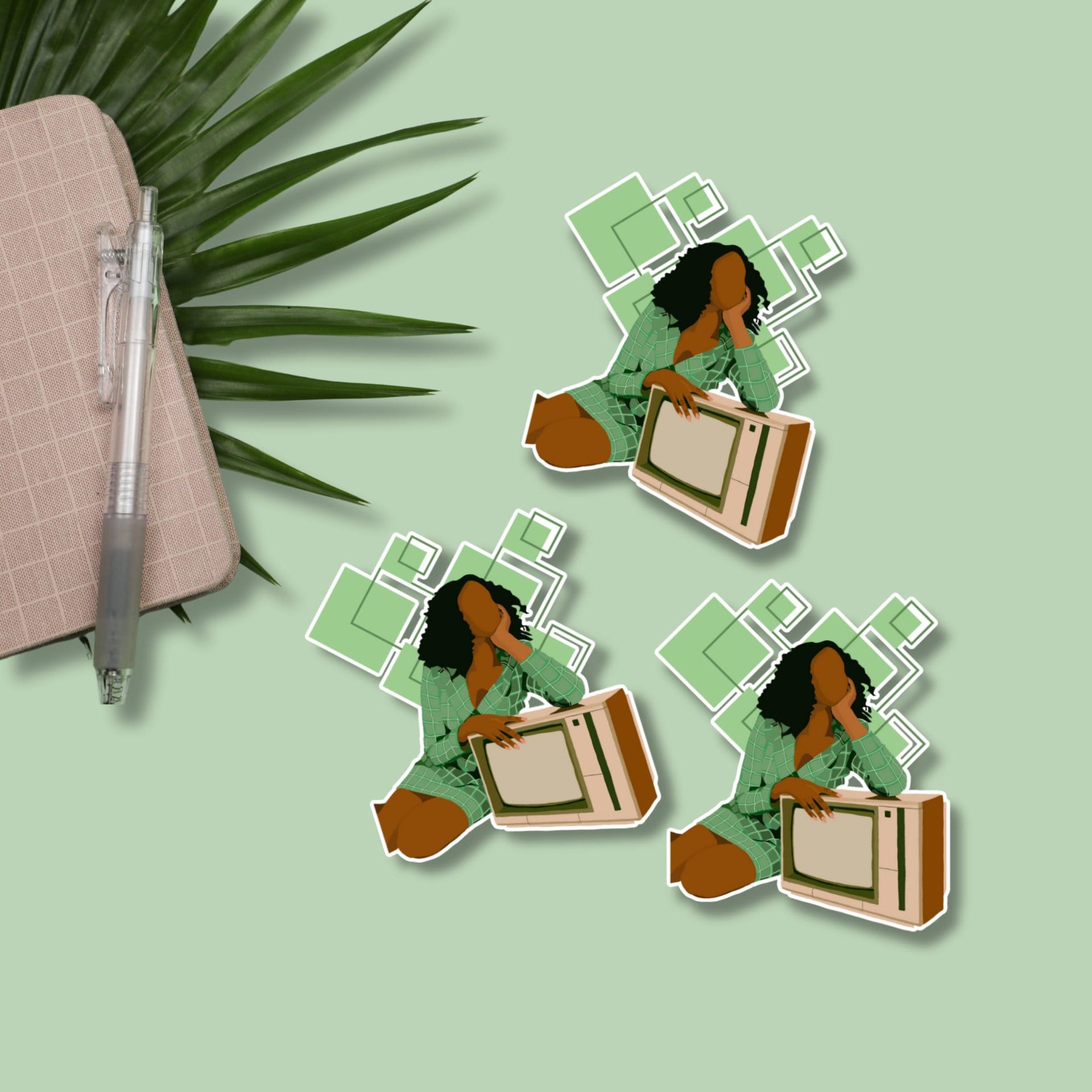 Watch Me Matte Sticker