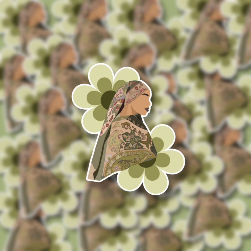 Pashmina Hijabi Matte Sticker