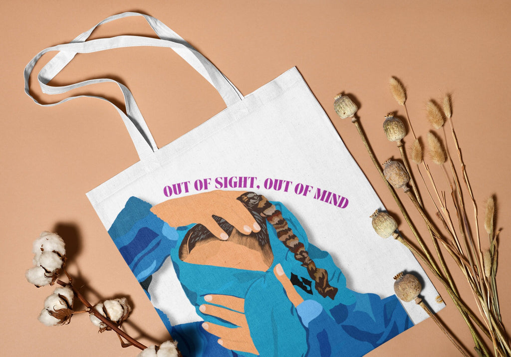 Out Of Sight, Out Of Mind Cotton Tote Bag