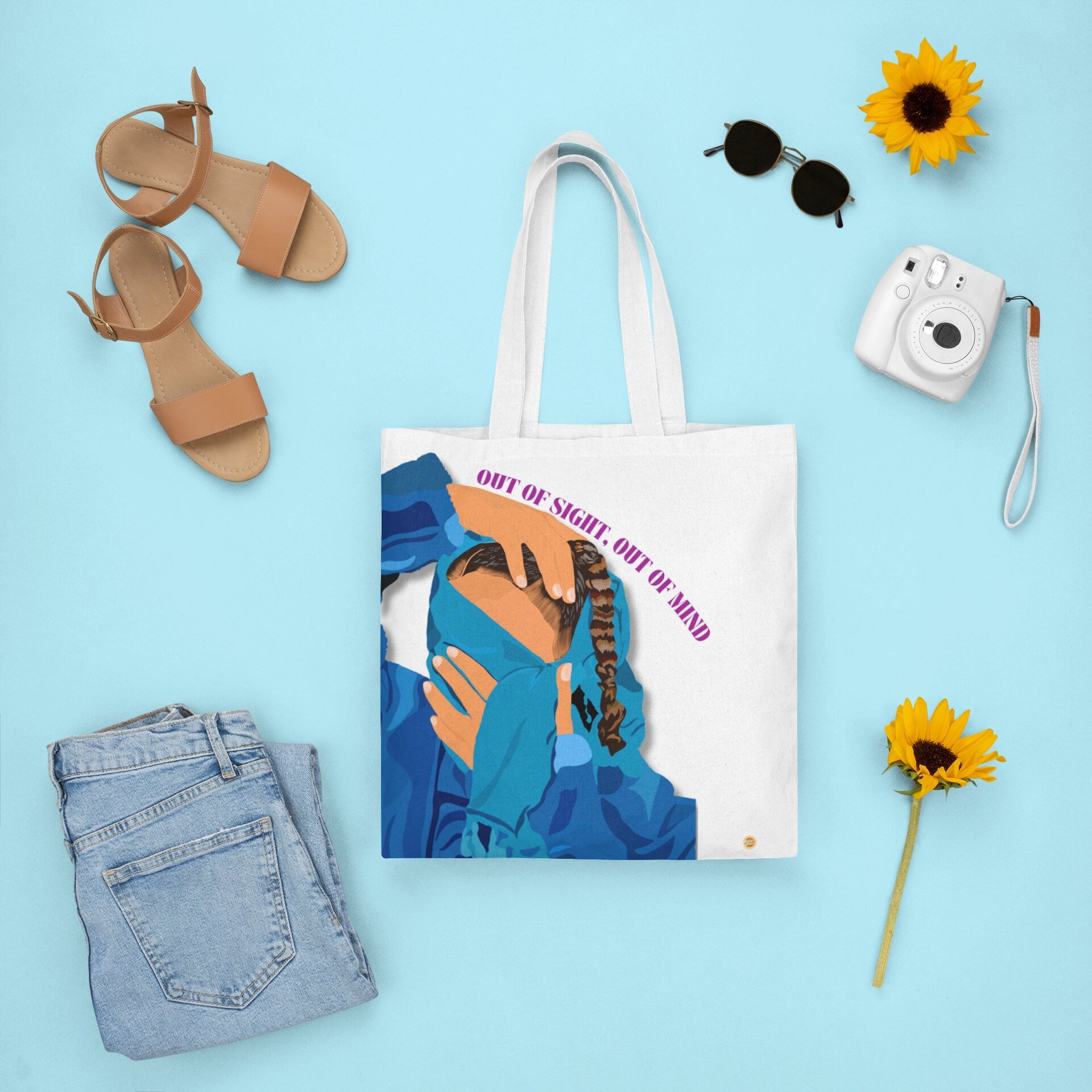 Out Of Sight, Out Of Mind Cotton Tote Bag