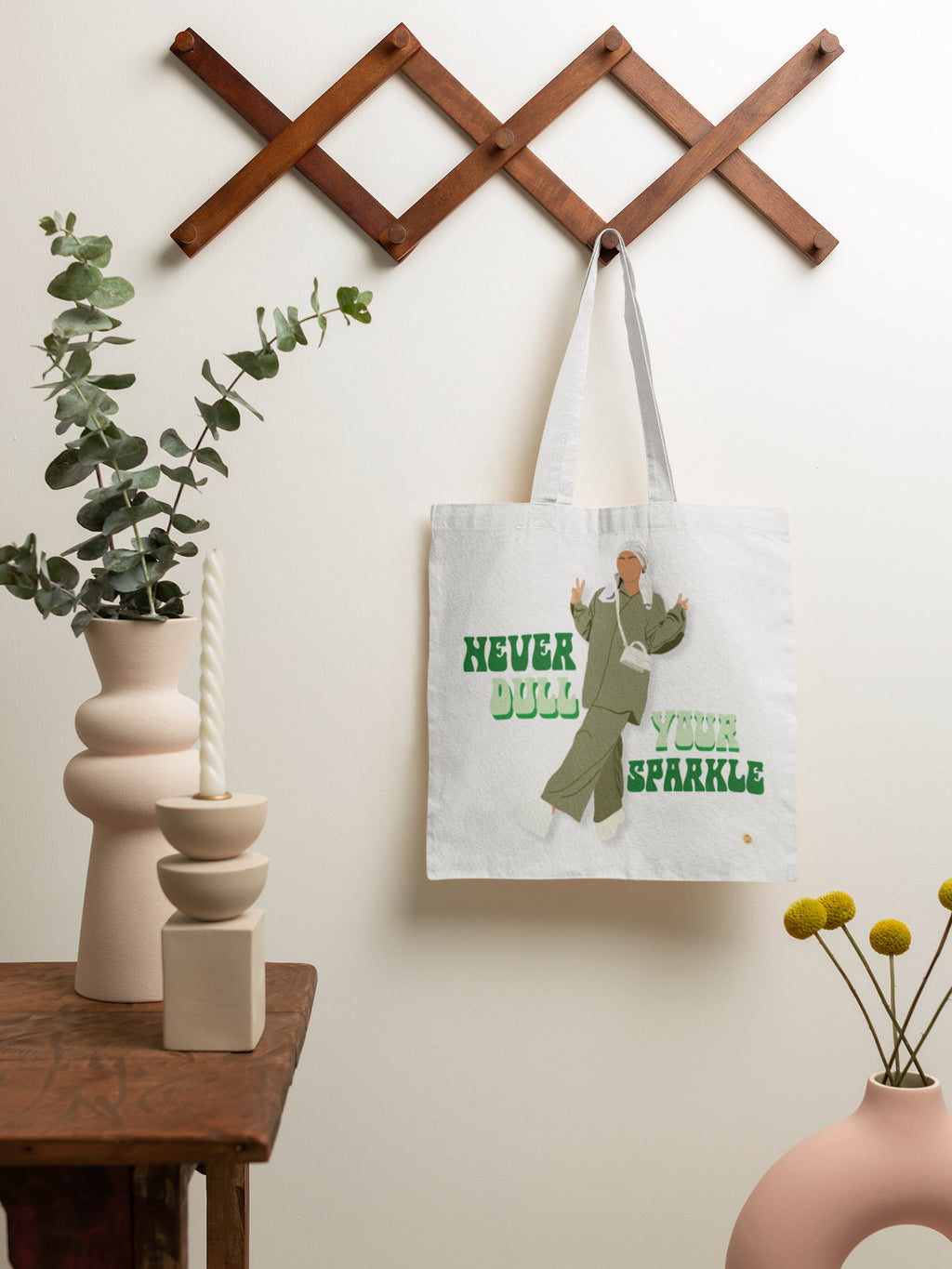 Never Dull Your Sparkle Cotton Tote Bag