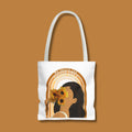 Vibrant Flower Cotton Tote Bag