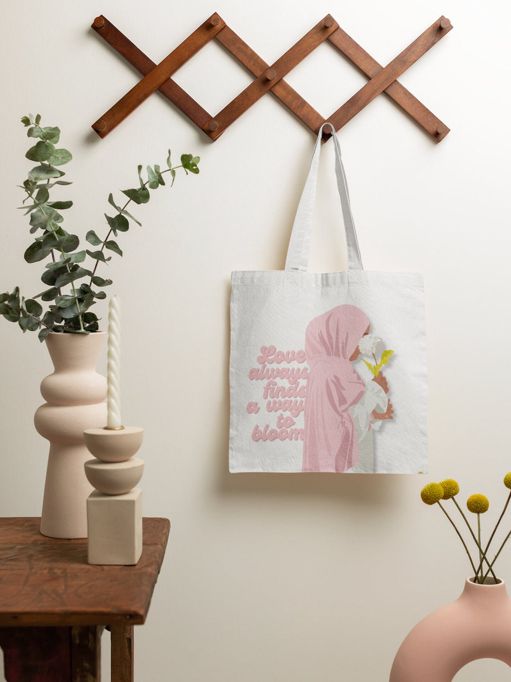Love Blooms Cotton Tote Bag