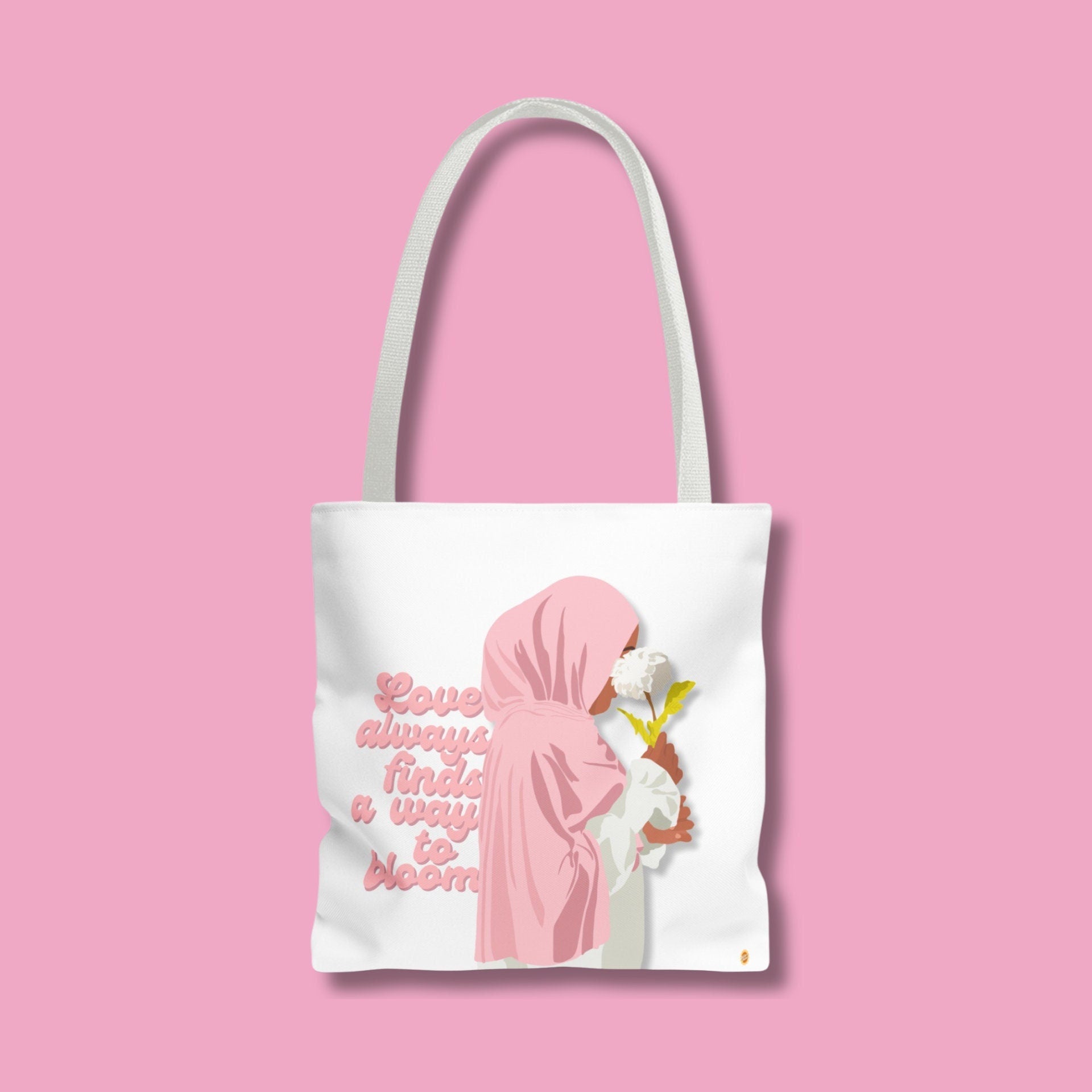 Love Blooms Cotton Tote Bag