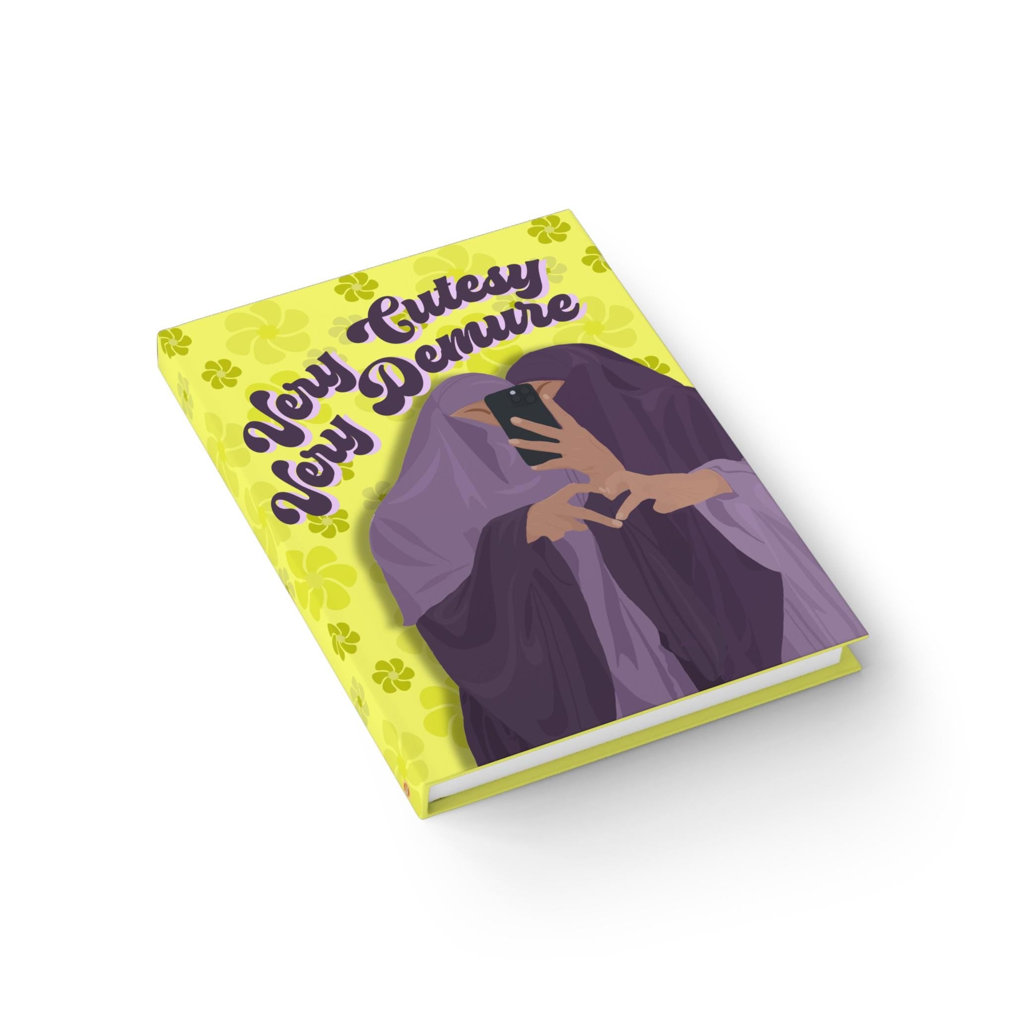 Cutesy Demure Muslim Girls Hardcover Journal