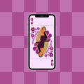 Retro Hijabi Queen iPhone Wallpaper | Groovy Floral Phone Background (Digital Download)