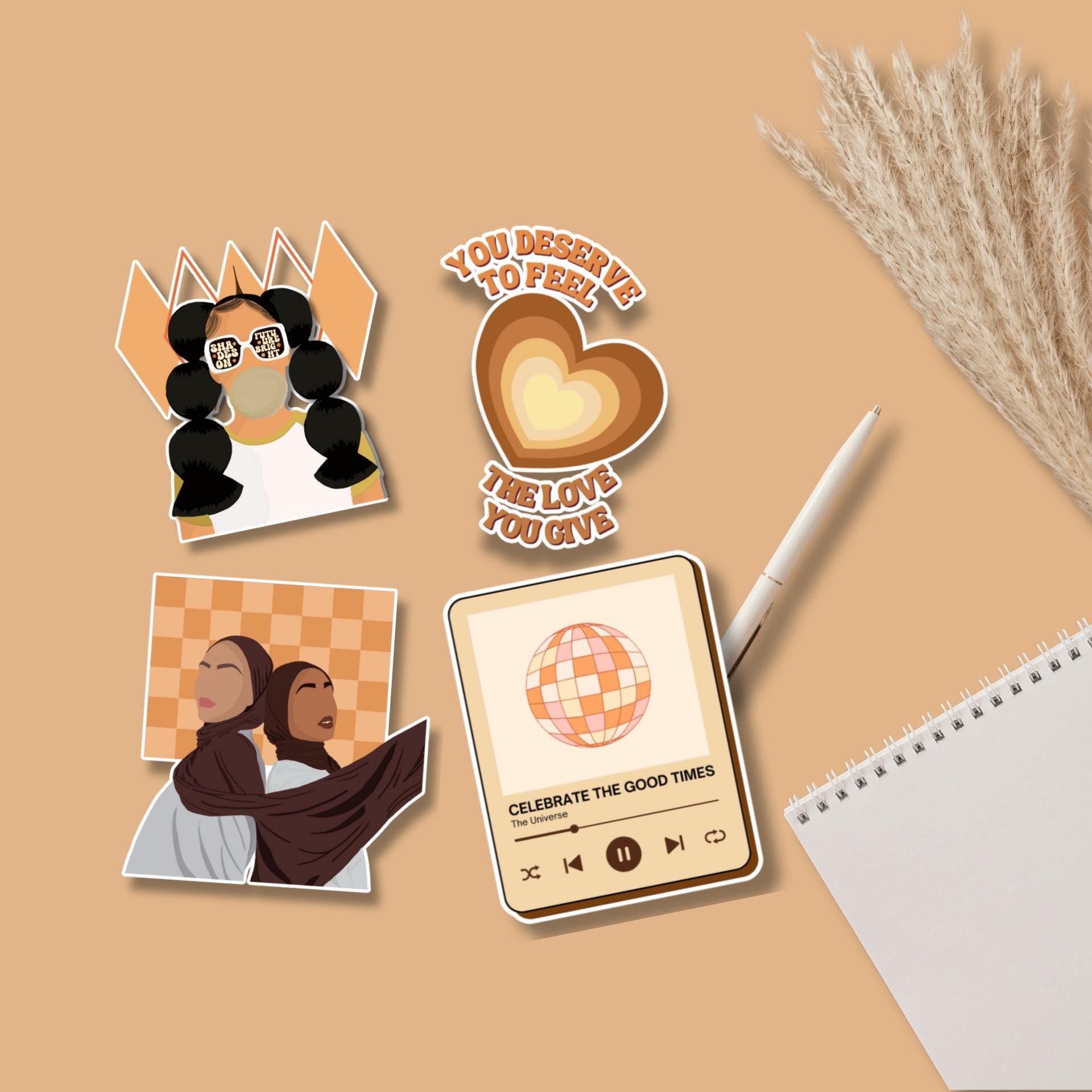 Black Girl Magic Matte Sticker Pack | Laptop, Planner, Water Bottle