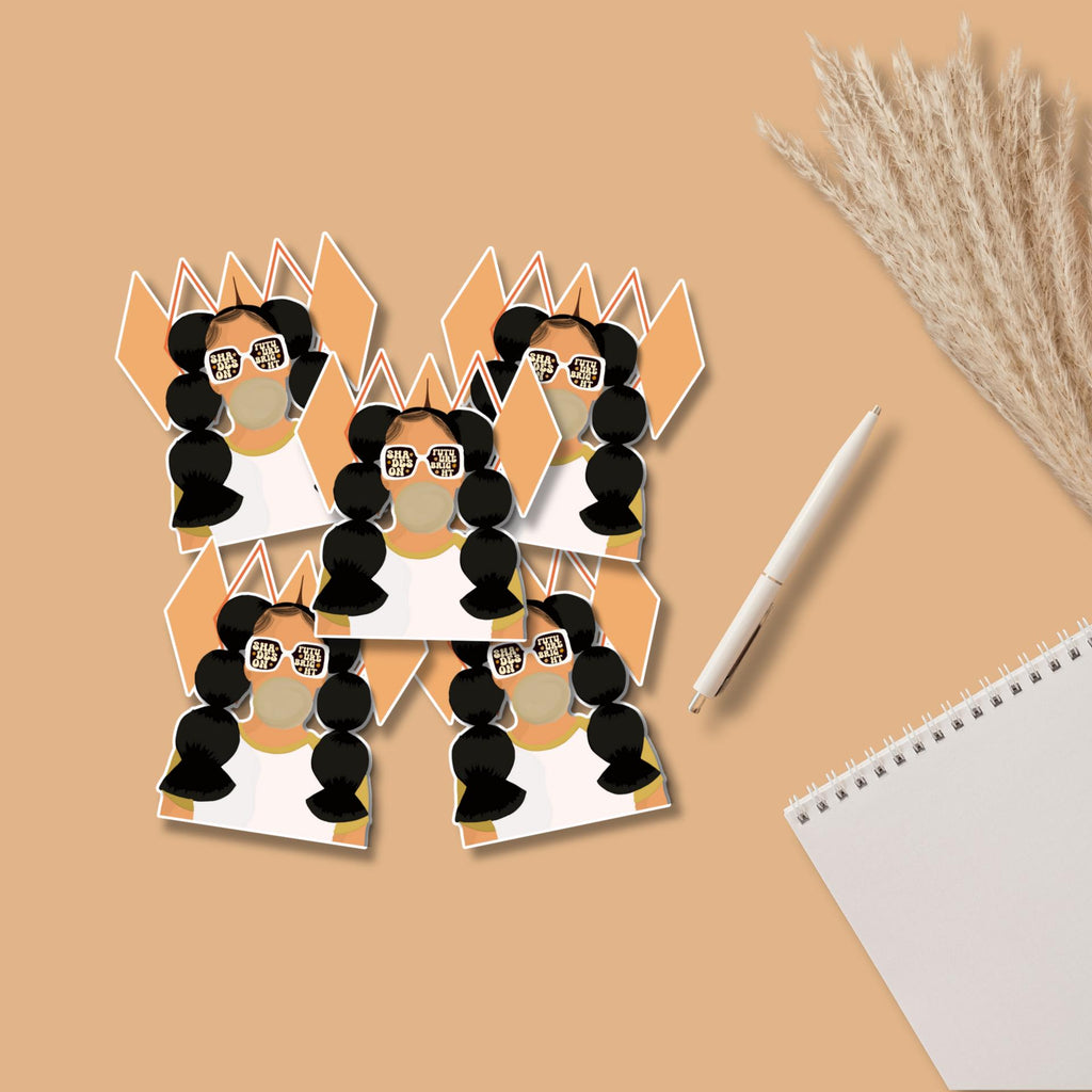 Black Girl Magic Matte Sticker Pack | Laptop, Planner, Water Bottle